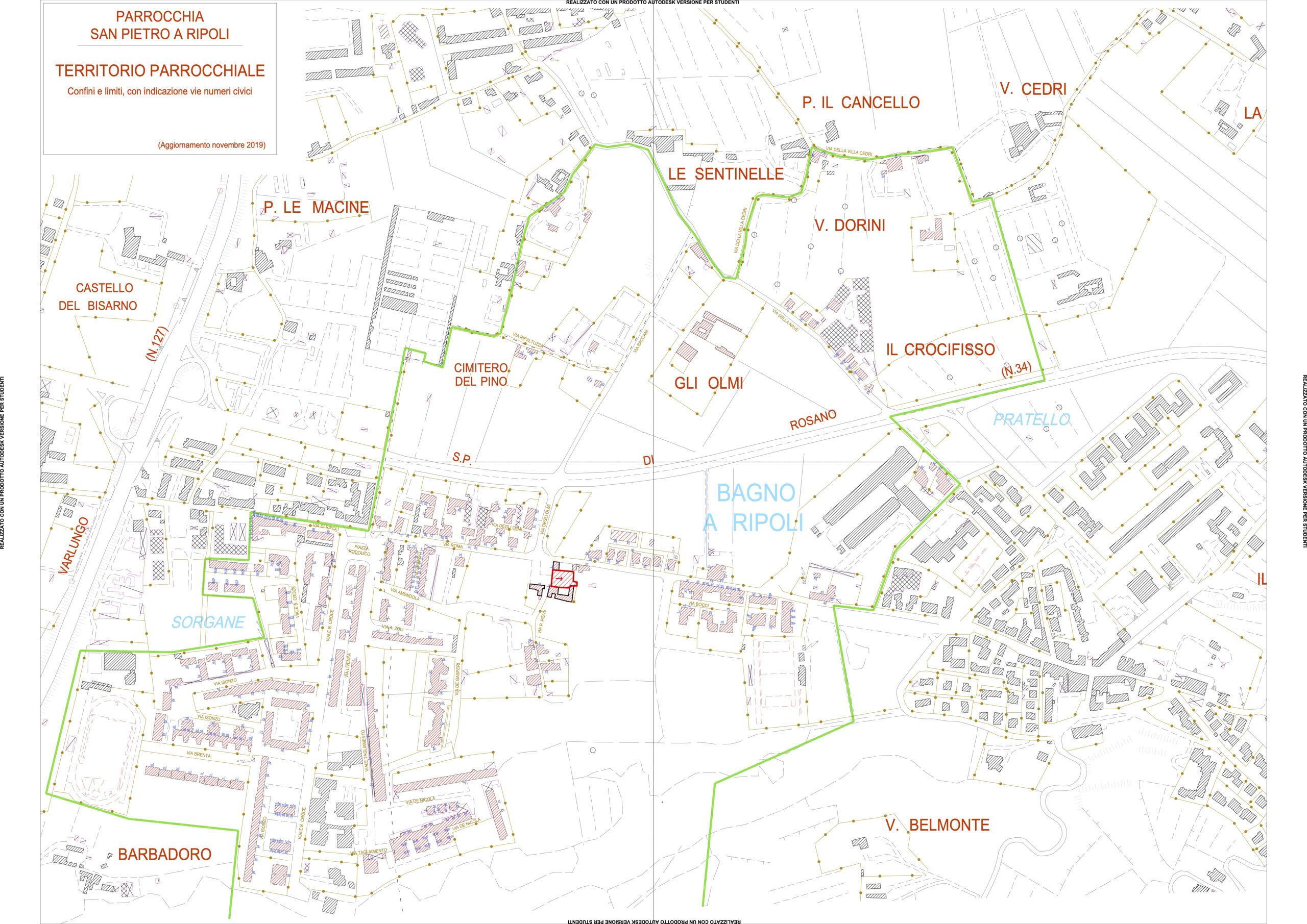Mappa della Parrocchia